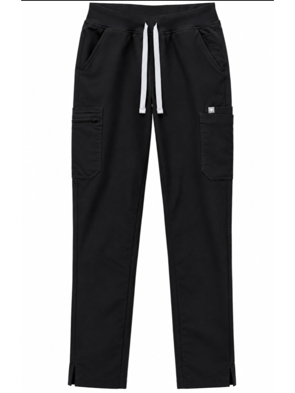 FIGS Technical Collection Slim Yola Black Cargo Scrub Pants Women’s Size MT